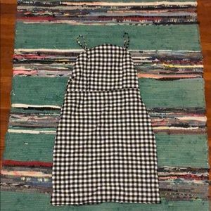 Checkered spaghetti-strap dress